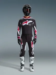 Conjunto Alpinestars Supertech AFD Vista 26 Preto/Vermelho